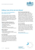 Infoblatt für Eltern zu Influenza