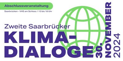 Schriftzug "2. Saarbrücker Klimadialoge"